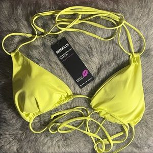 Rebdolls Can’t Tie Down Strappy Bikini Top NWT